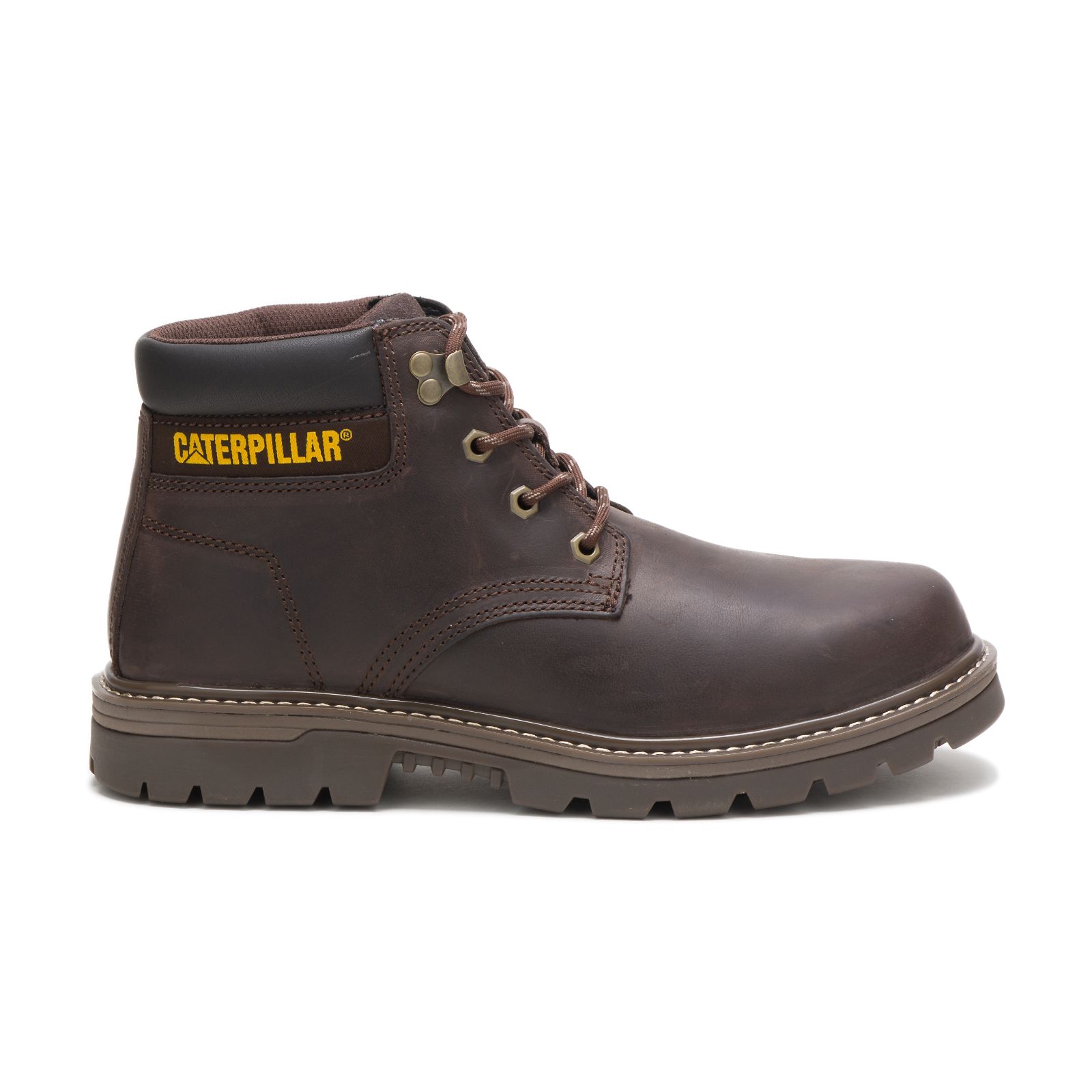 Caterpillar Boots Lahore - Caterpillar Outbase Steel Toe Mens Work Boots Coffee (394681-SCP)